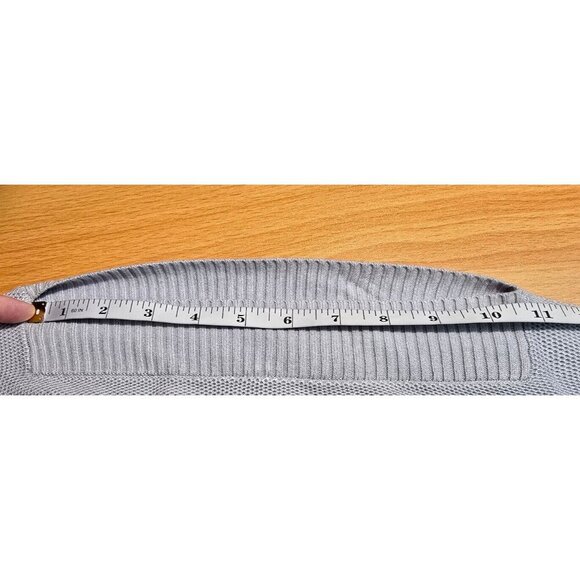 Lululemon Forward Flow Poncho OS Gray Knit Stretch Casual Comfort Silk Blend - Picture 5 of 13